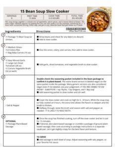 15 Bean Soup Slow Cooker Signature Recipe