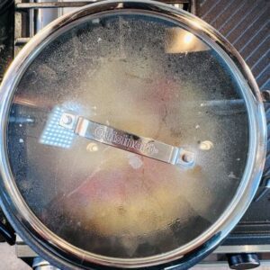 Add Broth and Simmer With Lid Vented