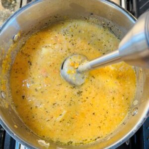 Blend Soup With Immersion Blender, Standard Blender, Or Potato Masher