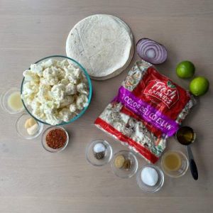Cauliflower Tacos With Zesty Cabbage Slaw Ingredients