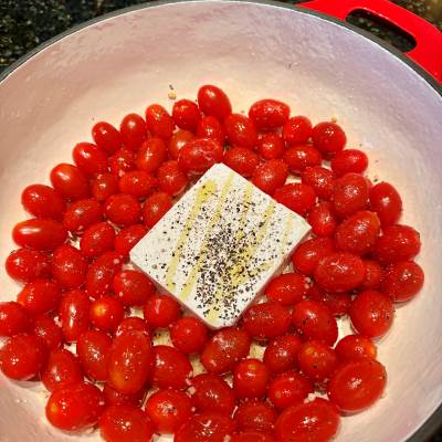 Vegan Baked Feta Pasta | Organizing A Plant Based Life