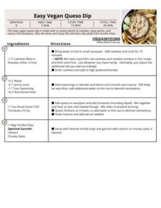 Easy Vegan Queso Dip Signature Recipe