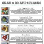 Grab & Go Appetizers Printable Meal Guide JPG