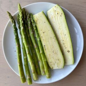 Grill and Dice Veggies