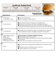 Jackfruit Pulled Pork Signature Recipe