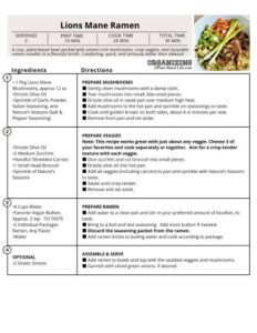 Lions Mane Ramen Signature Recipe