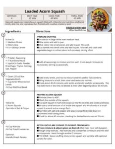 Loaded Acorn Squash Signature Recipe