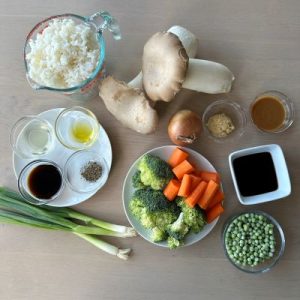 Mushroom & Veggie Fried Rice Ingredients