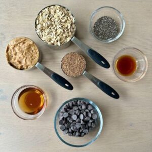 No-Bake Peanut Butter Oatmeal Balls Ingredients
