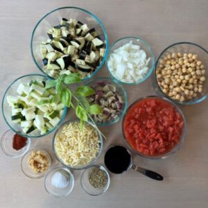 One Pot Ratatouille Ingredients