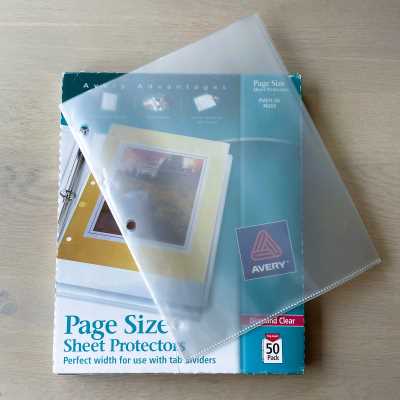 Page Size Sheet Protectors