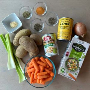 Potato Corn Chowder Ingredients