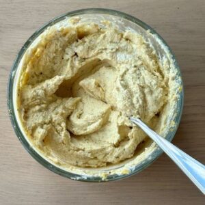 Prepare Filling with Vegan Cream Cheese & Spices