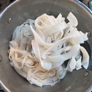 Prepare Rice Noodles & Sauce And Set Aside