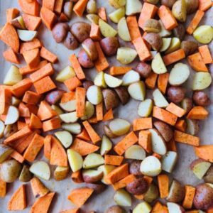 Roast Sweet and Idaho Potatoes with a Simple Seasoning