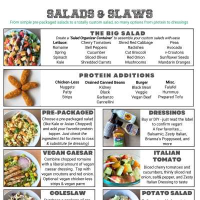 Salads & Slaws Printable Meal Guide Icon