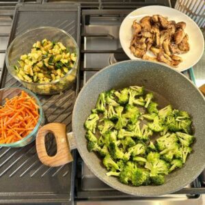 Sauté Veggies Until Crisp Tender