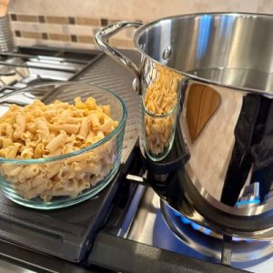 Separately Cook Chunky Pasta Noodles