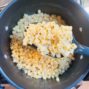 Separately Prepare Ditalini Noodles or Rice