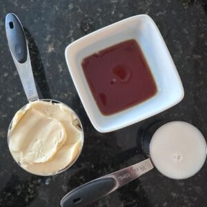 Soften Vegan Butter and Combine with Non-Dairy Milk & Vanilla