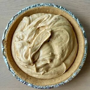 Spoon Mixture into Graham Cracker Pie Crust and Smooth the Top