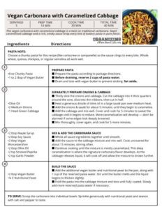 Vegan Carbonara Signature Recipe