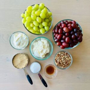 Vegan Grape Salad Ingredients