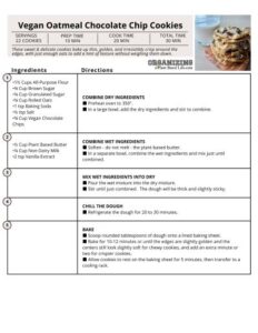 Vegan Oatmeal Chocolate Chip Cookies Signature Recipe