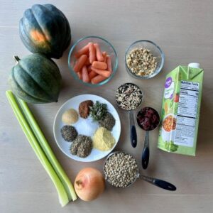 Vegan Stuffed Acorn Squash Ingredients