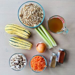 Vegan Stuffed Delicata Squash Ingredients