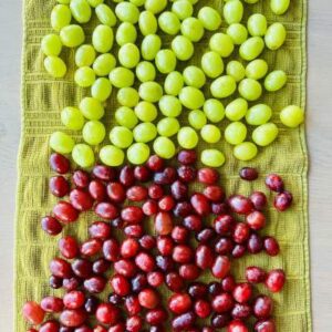 Wash and Completely Dry Grapes