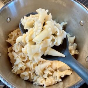 While Mixture is Baking, Separately Prepare Chunky Noodles to Al Dente